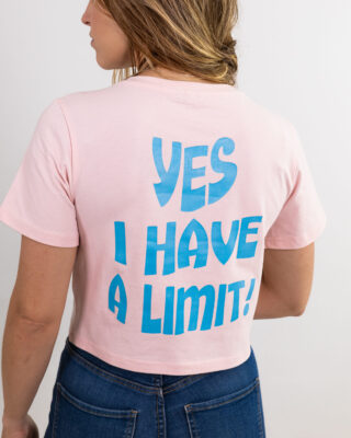 Camiseta Crop I Have A Limit Mujer