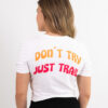 Camiseta Crop Just Trail Mujer White 2 scaled