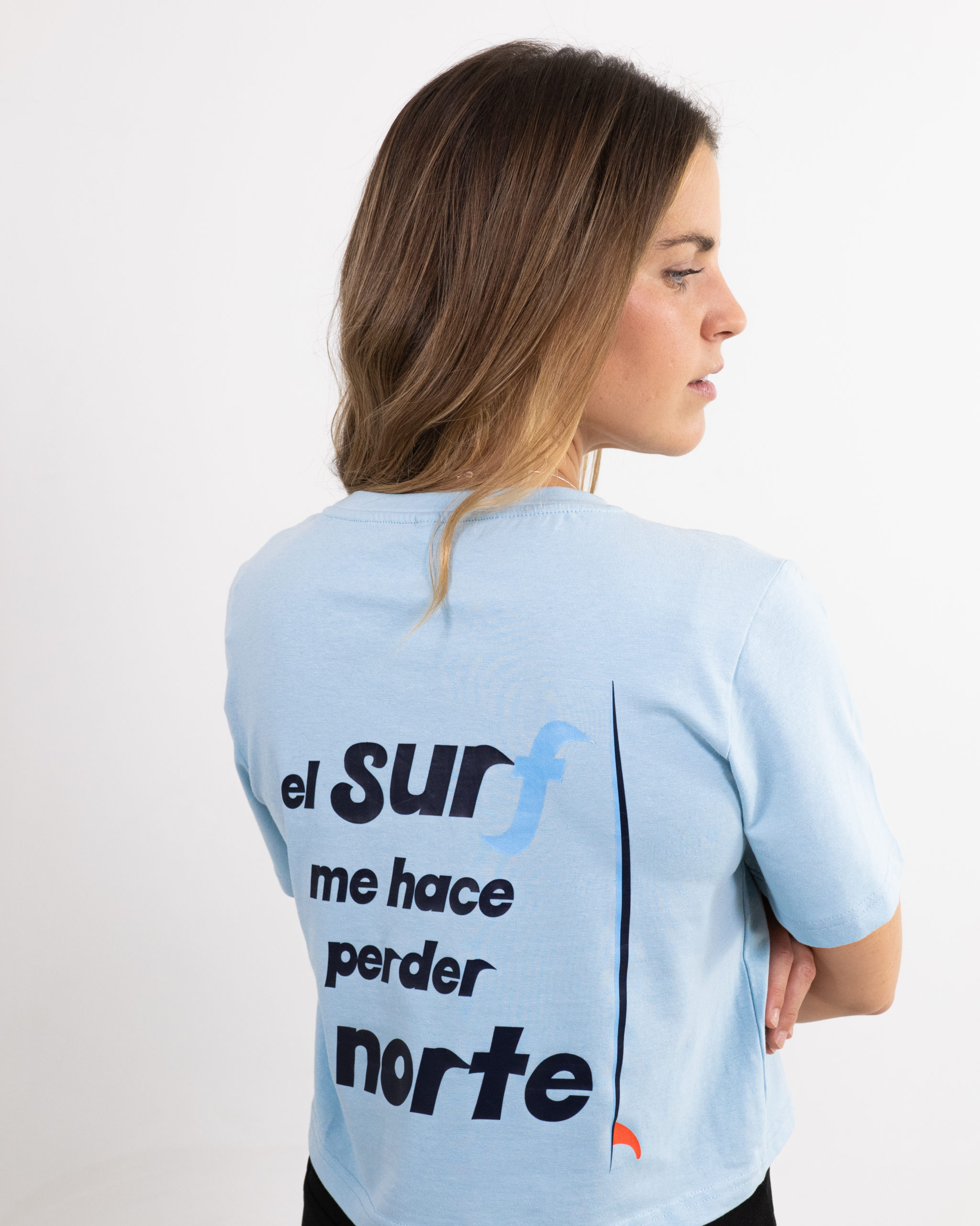 Camiseta Crop Perdiendo El Norte Mujer Blue 2 scaled
