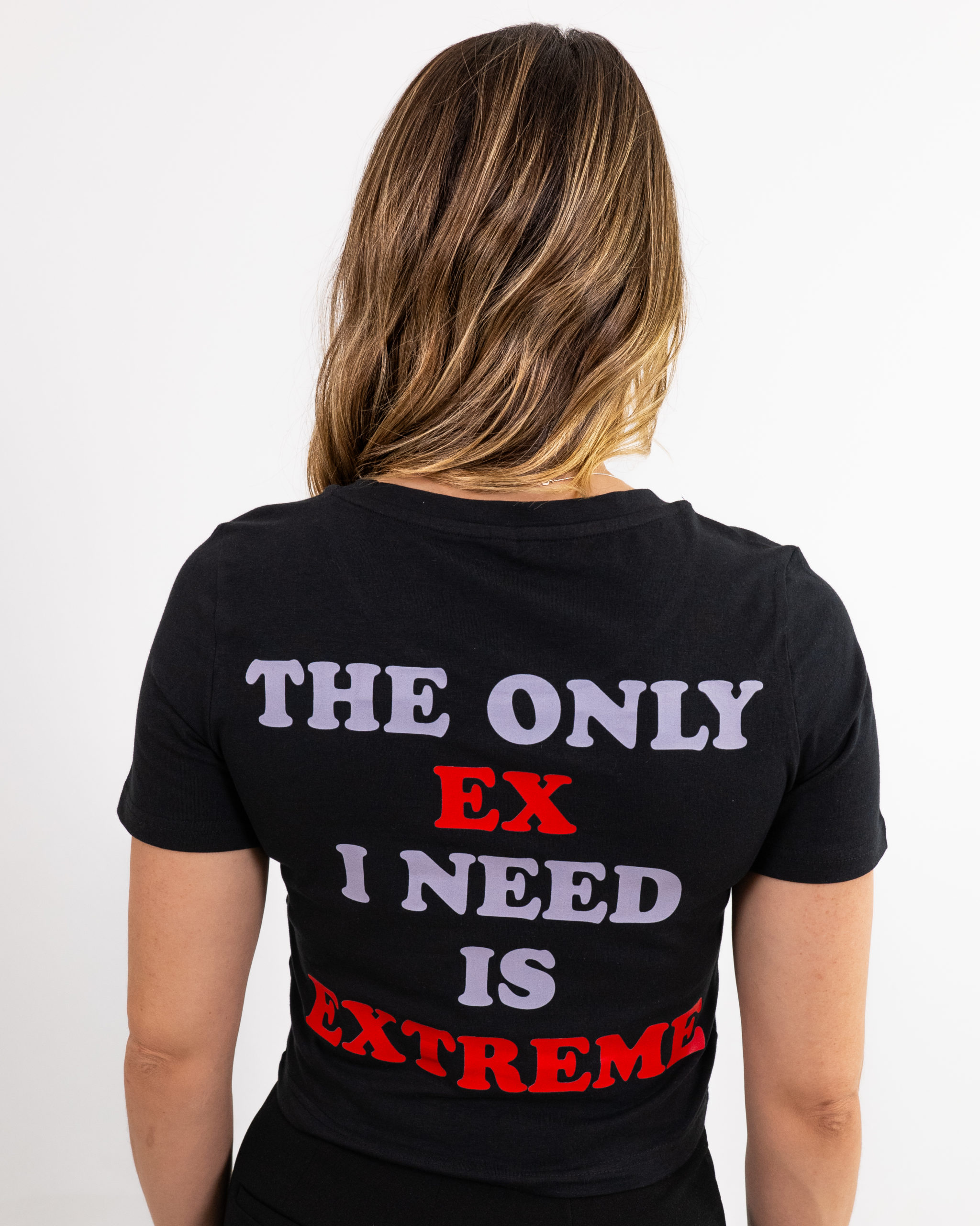 Camiseta Crop The Only Ex Mujer Black 2 scaled