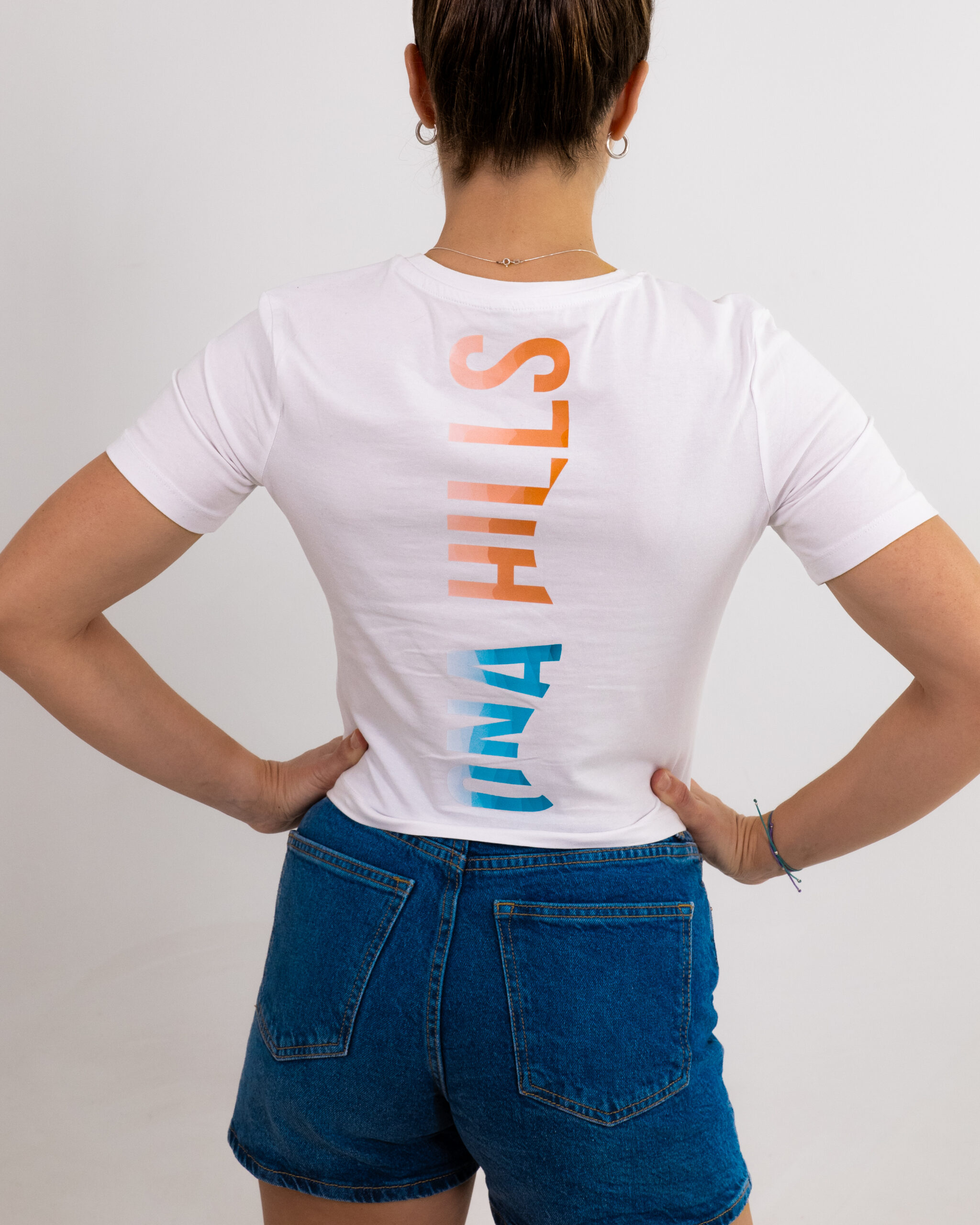 Camiseta Crop Watersand Mujer White 2 scaled