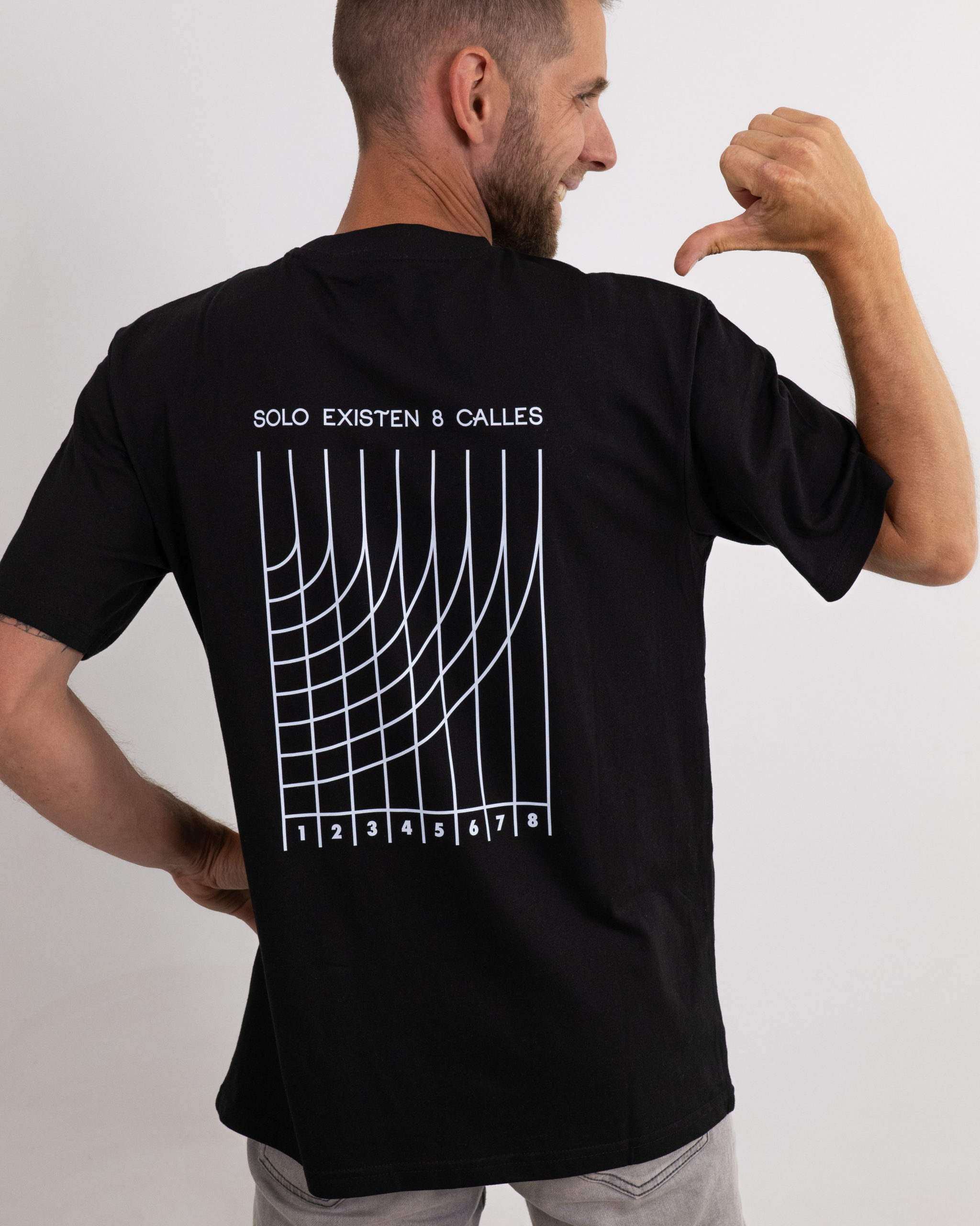 Camiseta Regular 8 Calles Hombre Black 2 scaled