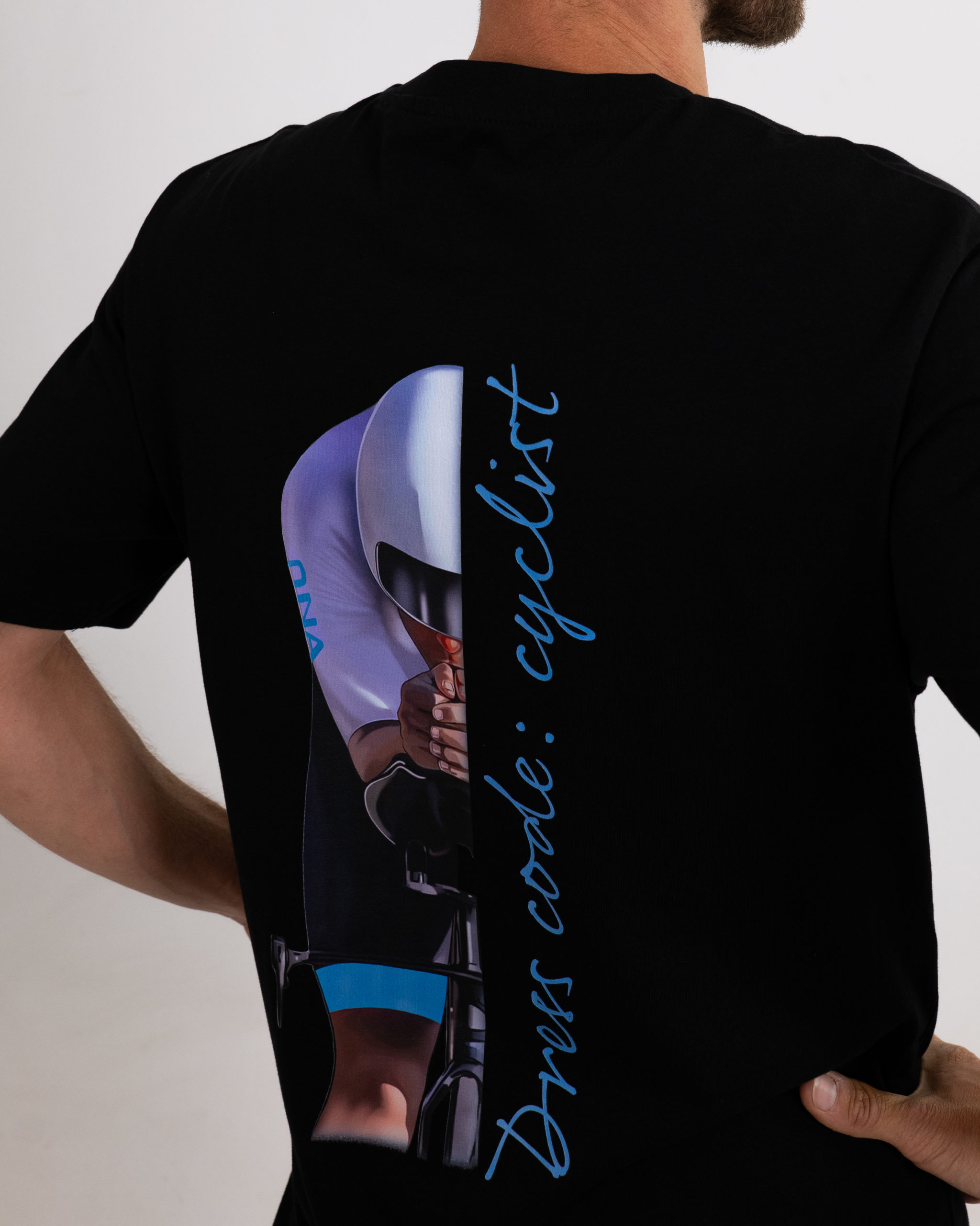 Camiseta Regular Dress Code Cyclist Hombre Black 2 scaled