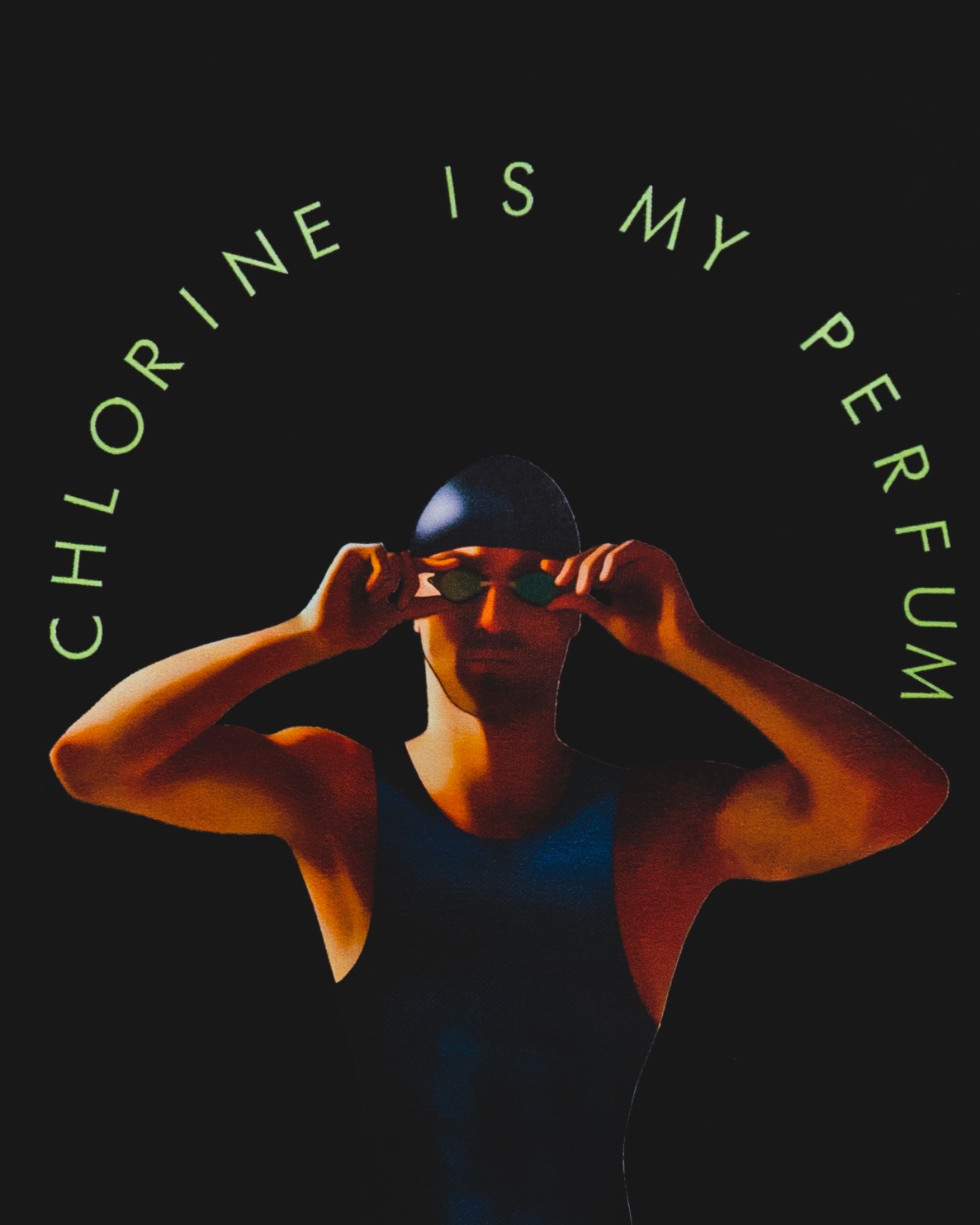 Camiseta Regular Perfum Chlorine Hombre Black 3