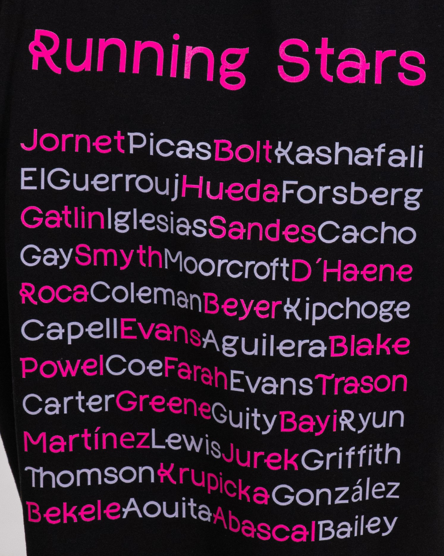 Camiseta Regular Run Stars Hombre Black 3
