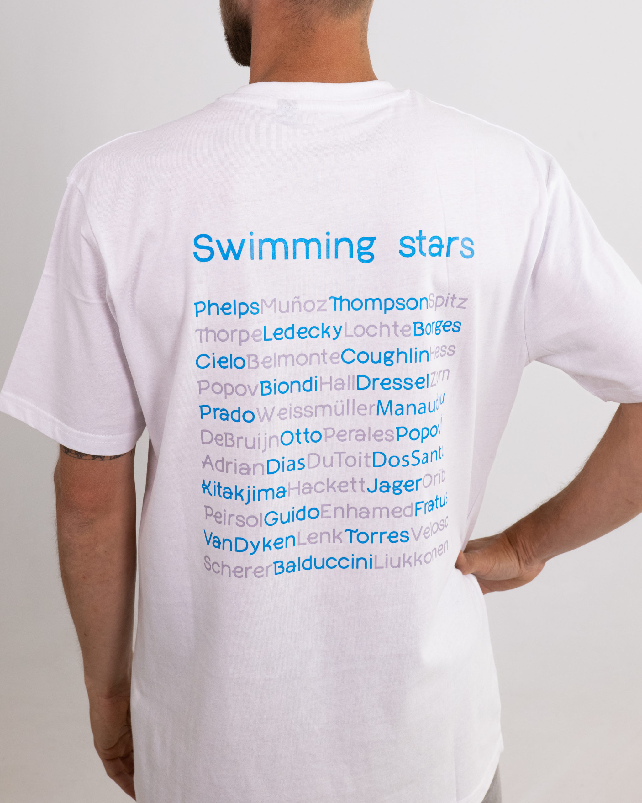 Camiseta Regular Swim Stars Hombre White 2 scaled
