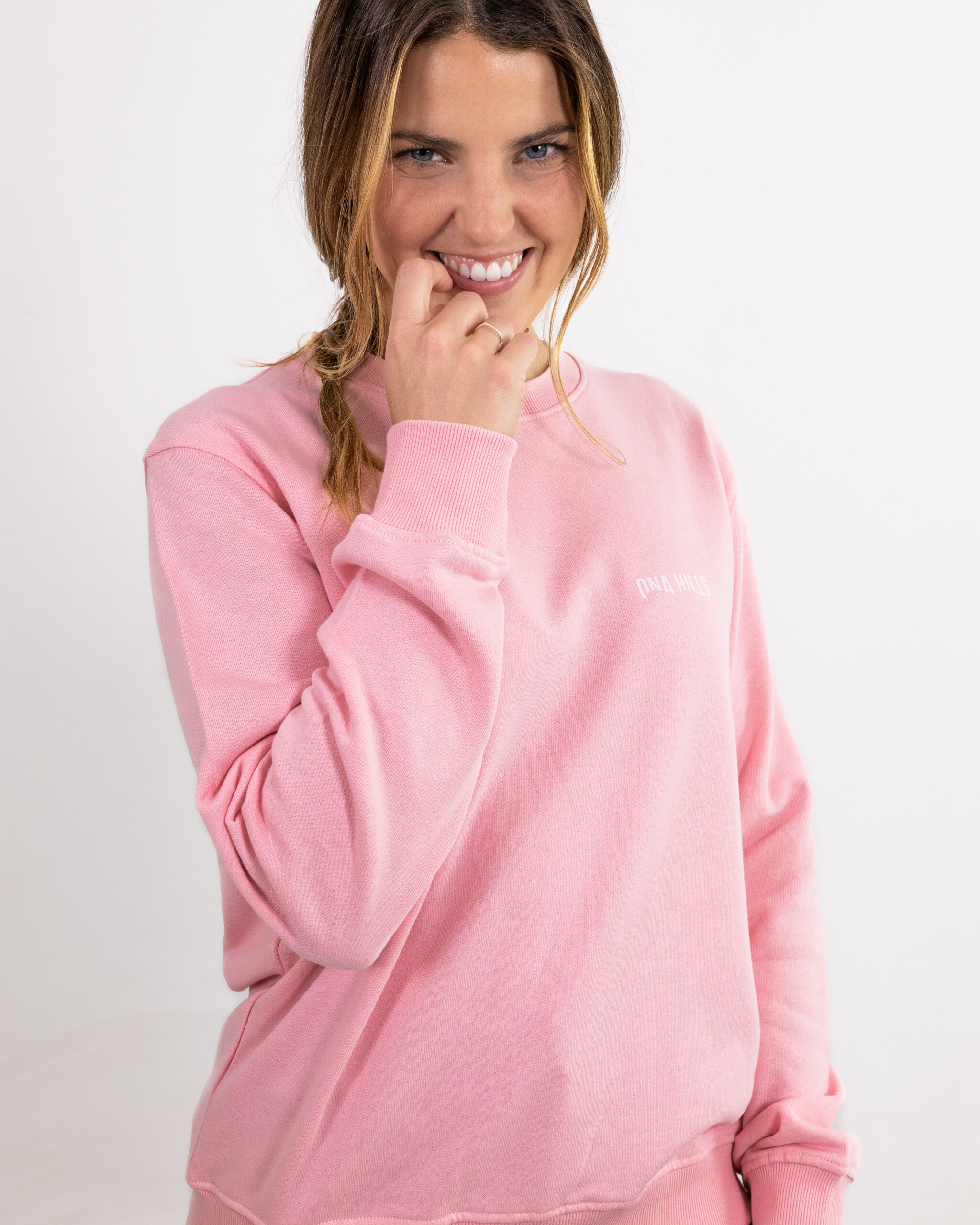 Crewneck Regular Algodon Mujer Pink 1 scaled
