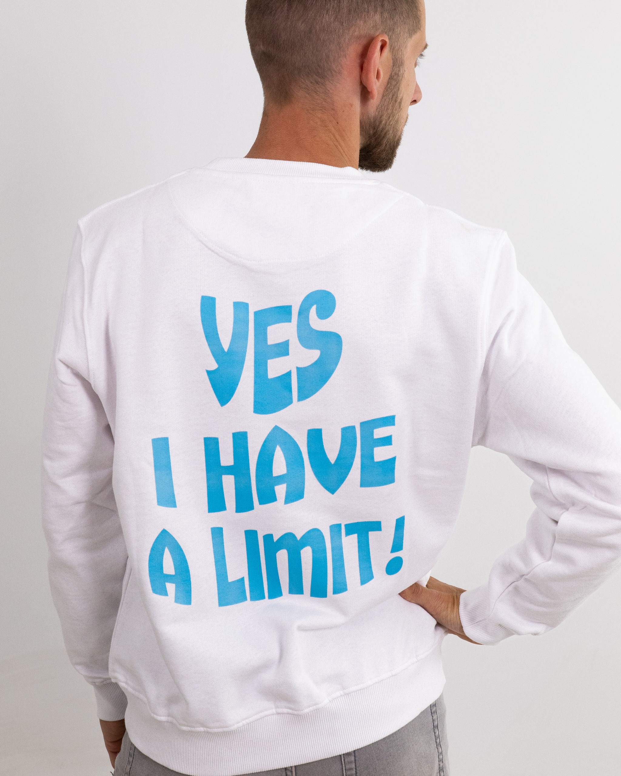 Crewneck Regular I Have A Limit Hombre White 2 scaled