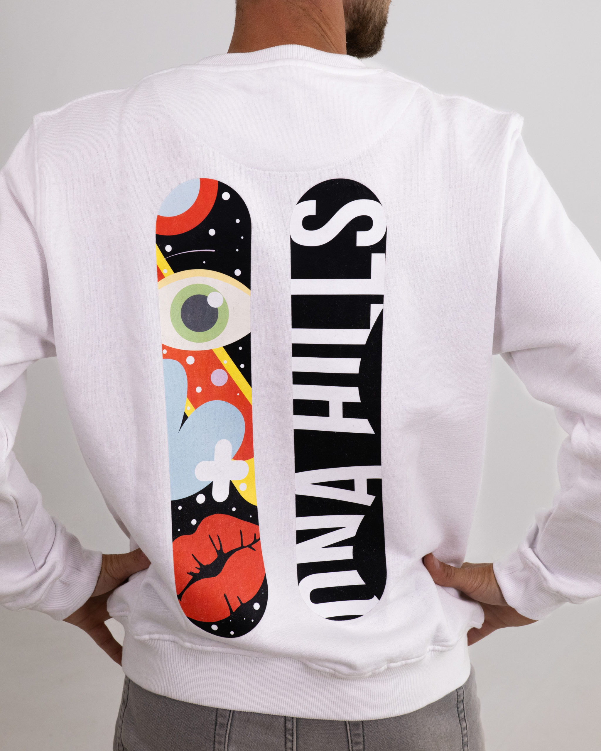 Crewneck Regular Tabla Picasso Hombre White 2 scaled