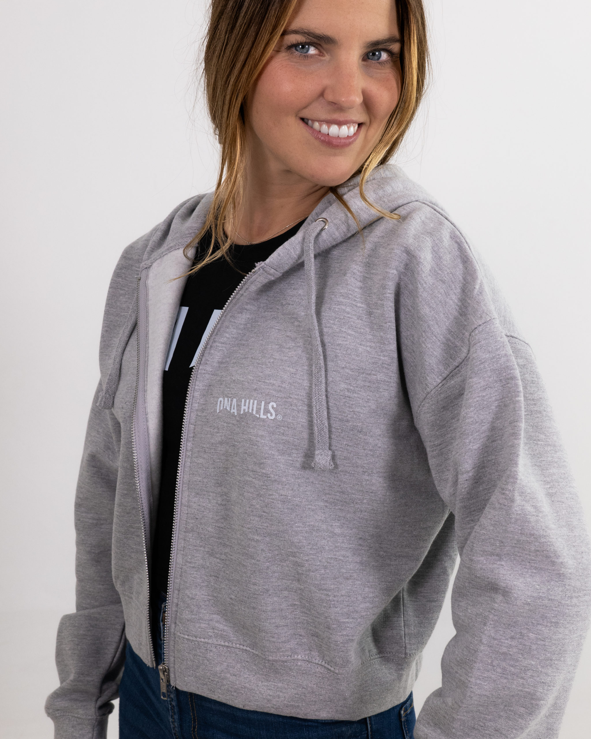 Hoodie Crop Mujer Grey 1 scaled