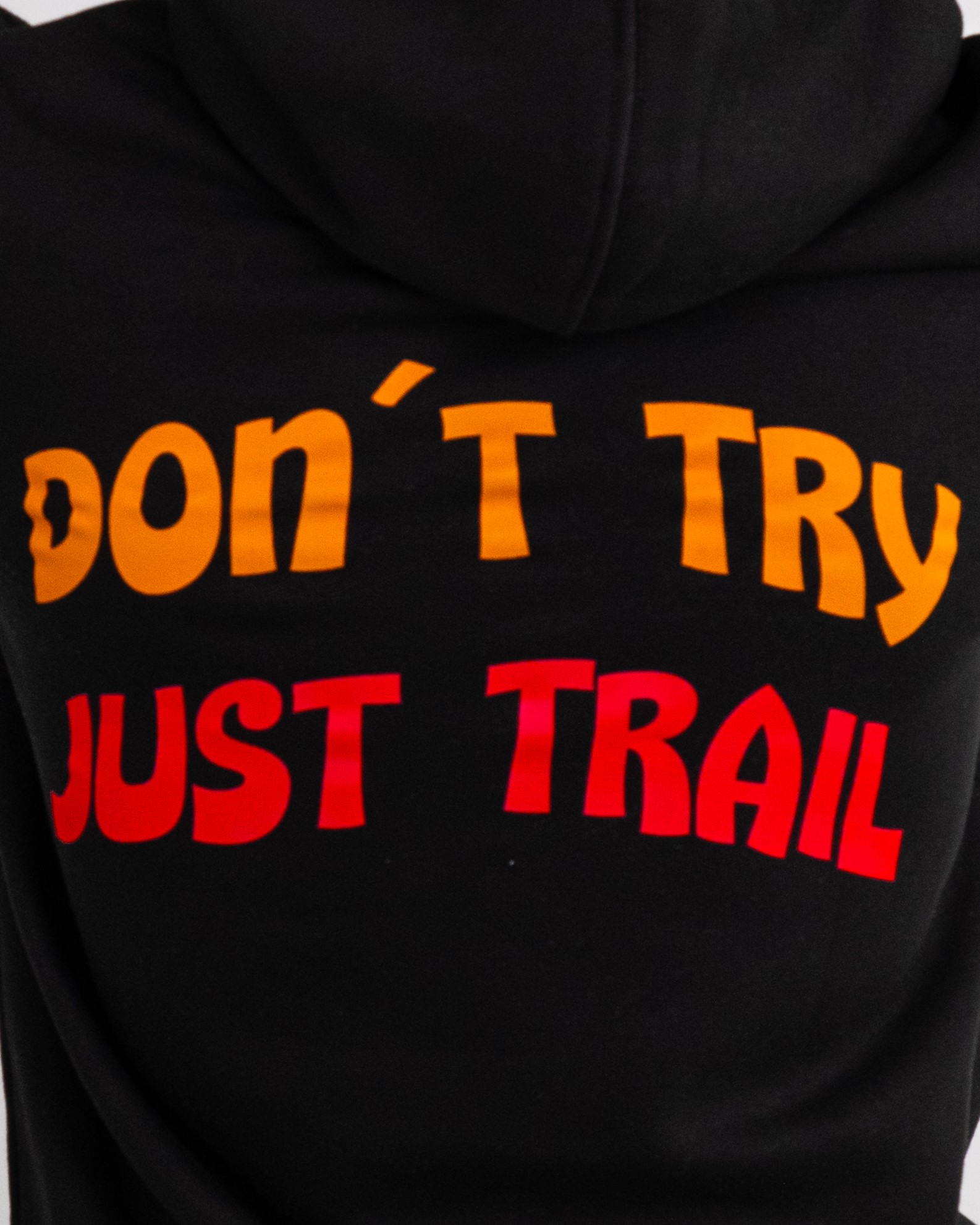 Hoodie Regular Just Trail Hombre Black 3